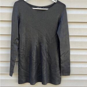 Lauren Vidal Gray Sweater Long Sleeve size Medium